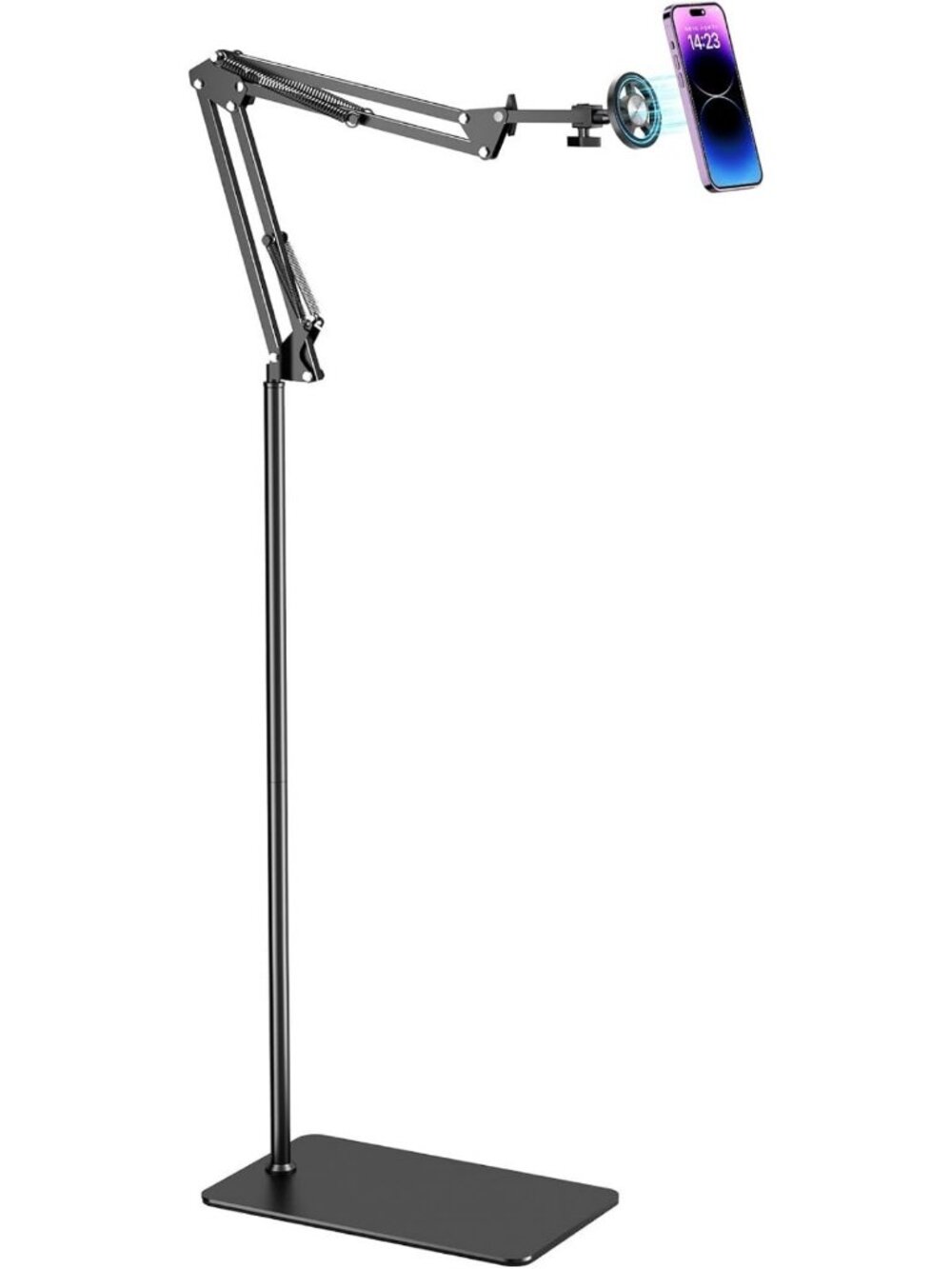 Adjustable Magnetic Phone Holder for Bed, Bedside Stand for iPhone & Reading
